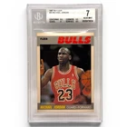 Custom 3-Card Lot: 1987-88 Fleer Michael Jordan BVG 7 + Flagg + Caleb