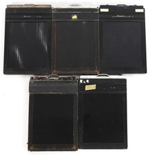 Lot of 5 Vintage Graflex 4x5 Camera Film Holders Photography Photo