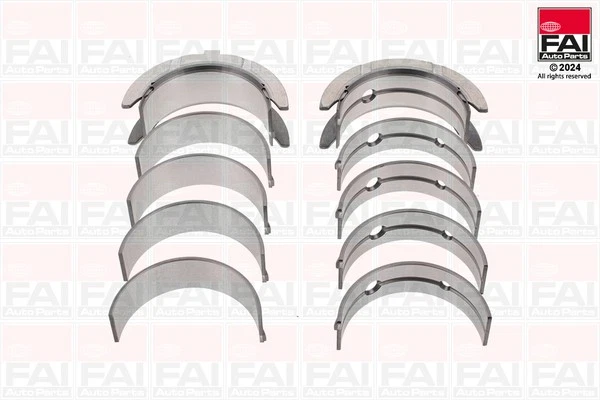 CRANKSHAFT BEARING BM1068-STD STD FOR D3EA 1.5L 3cyl D4EA-F/V 2.0L D4EB 2.2L - Image 3 of 4