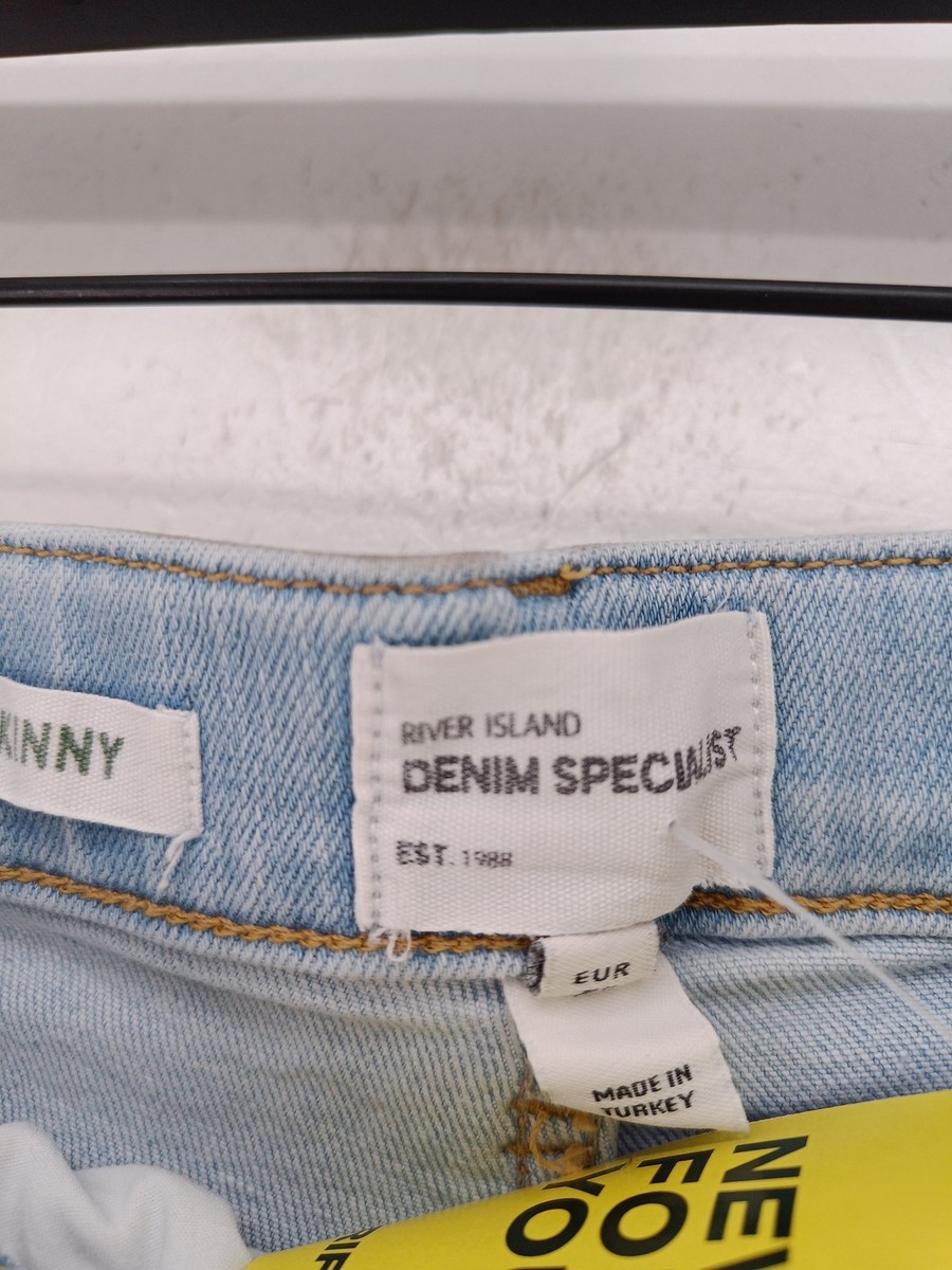 River Island Women's Jeans W 28 in Blue 100% Other Skinny View 2