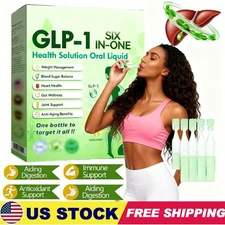 GLP-1 SIX-in-ONE Health Solution Oral Liquid, Advanced Body Care Liquids Drop US