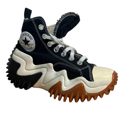 Converse Run Star Motion High Top Black White Chunky Platform Sneakers WOMENS 6