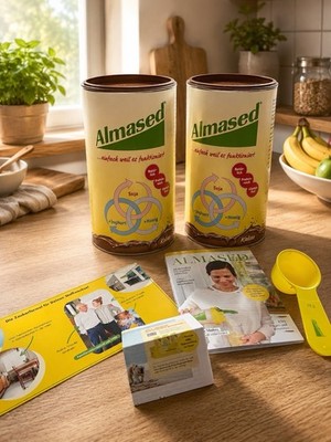 Almased Kakao   2 Dosen (1x ungeöffnet, 1x nur 1 Portion entnommen) + Messlöffel