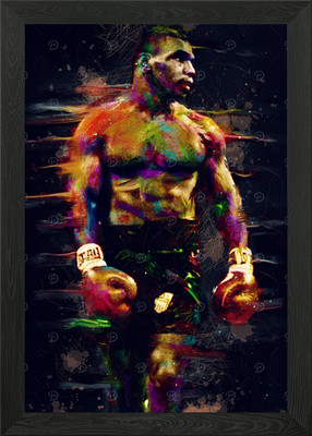 Mike Tyson Gerahmtes Wandbild Poster Leinwanddruck Bild