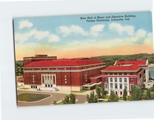 Postcard Hall of Music & Executive Building Purdue University Lafayette Indiana