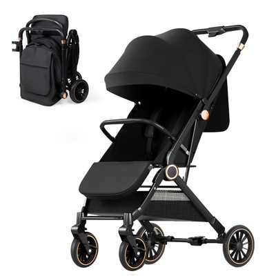 Baby Stroller, 3 in 1 Folding High Landscape Infant Strollers with Bassinet M...