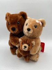 New Dakin The Three Bears Plush 3 Teddy Bears 1983 Storybook Vintage 10" Tags