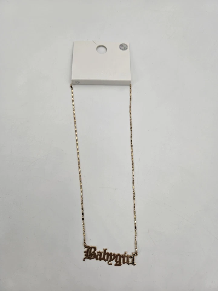 Joyería Bebé Niña Colgante Collar Regalo Cumpleaños Hermosa Cadena Tono Dorado Foto 2 de 4