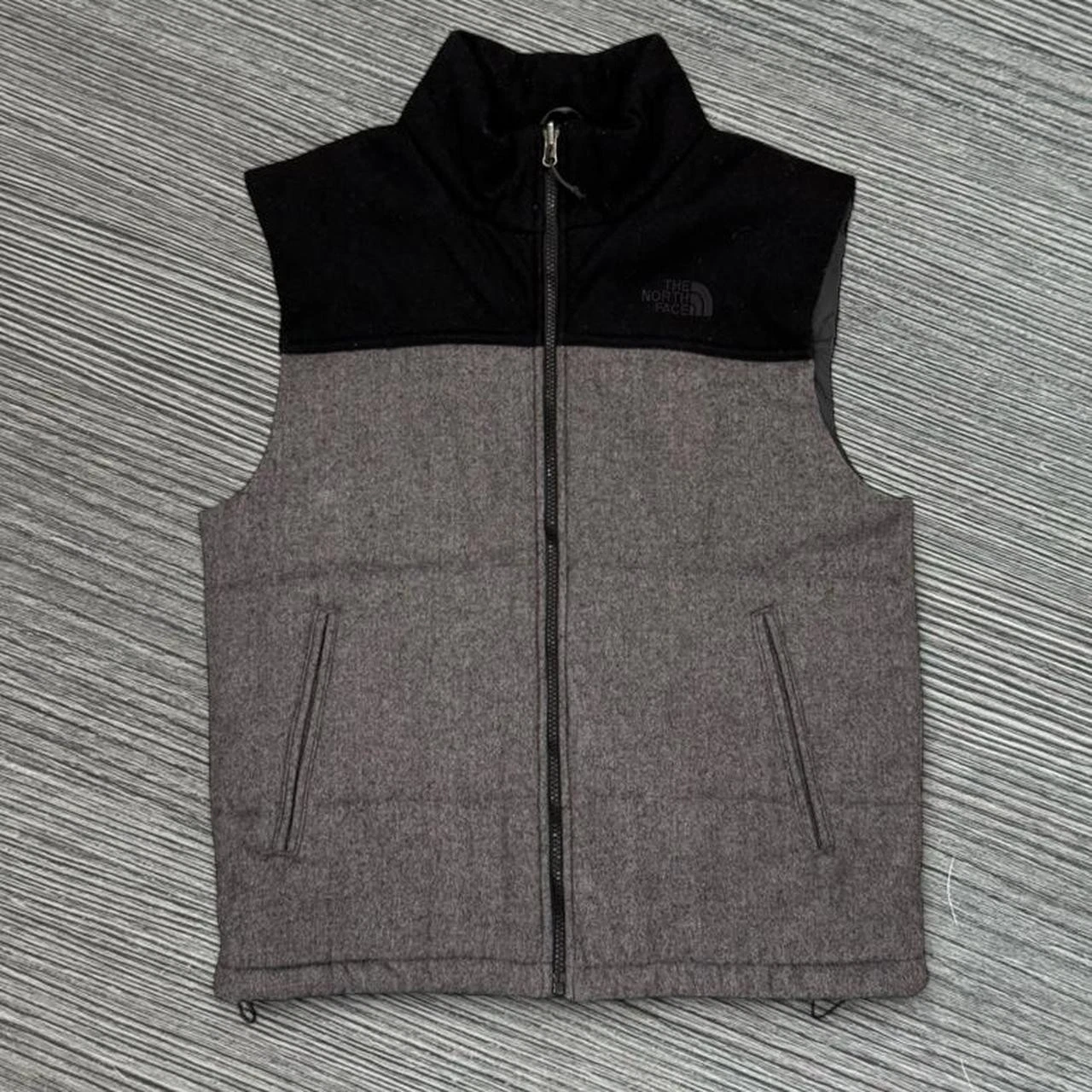 The North Face Wool Vest puffer grey rare outdoors nature Rare Size Medium