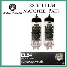 New 2x Electro Harmonix EL84 / 6BQ5 | EH | Matched Pair / Two Tubes | Free Ship