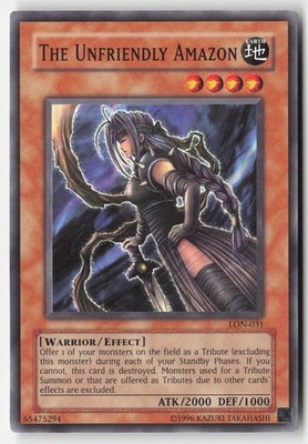 Yugioh - The Unfriendly Amazon LON-031 Unlimited - Labyrinth of Nightmare