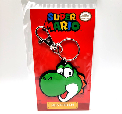 Yoshi Keychain - Official Licensed Product- Super Mario World Themed - New
