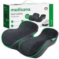 Medisana Seat Cushion, SC 100B Cushions for Office Chairs, Large, Black