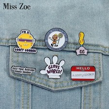 Cartoon Anime Enamel Pins Custom Just Your Average Goofy Goober Brooches Lapel B