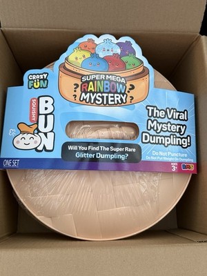 Crazy Fun Bun Squishy Super Mega Rainbow Mystery Dumpling UNOPENED 