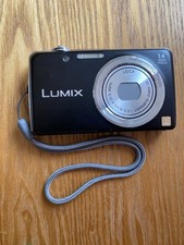 Panasonic Digital Camera Lumix DMC-FS40 14.1MP Black With Case & Charger Tested