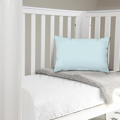 Pizuna Kinderbett Kissenbezug 40x60cm 400 Fadenzahl 100% langstapelig - Babyblau