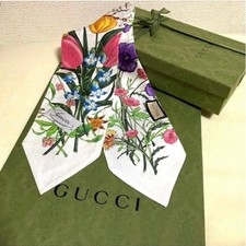 Gucci Printed Silk Ribbon with Box  Bag Used