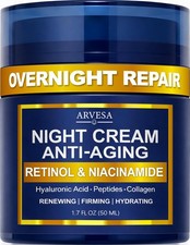 Night Cream for Women Anti Aging - Moisturizer 1.7 Ounce