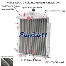 Aluminum 4 Row Radiator For 1928 1929 Ford Model A Sedan Delivery 3.3l L4 Us