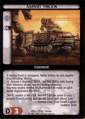 Ammo Truck - Mercenaries - Battletech CCG
