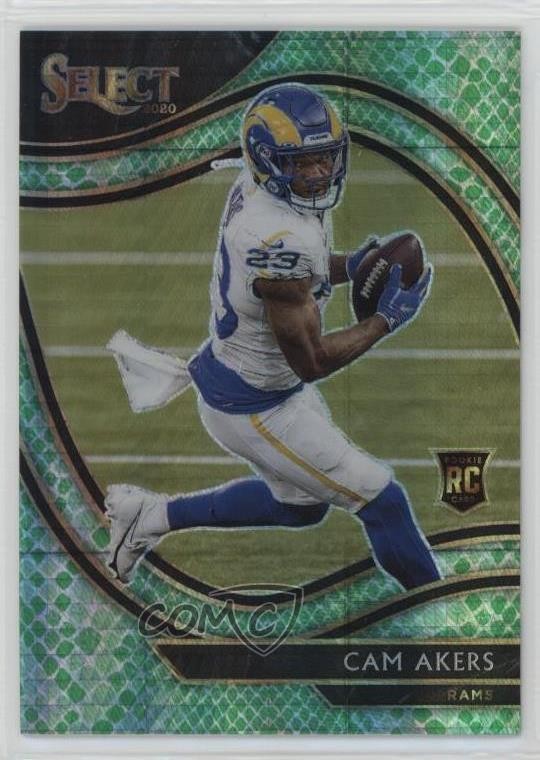 2020 Panini Select Field Level Dragon Scale Prizm 39/67 Cam Akers #355 06xl