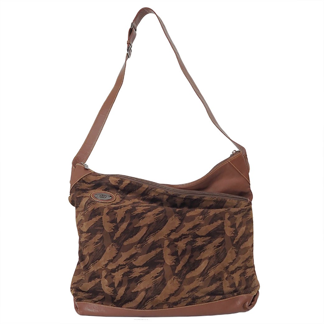 GUCCI Vintage Leather and Suede Shoulder Bag 0011100498 496163