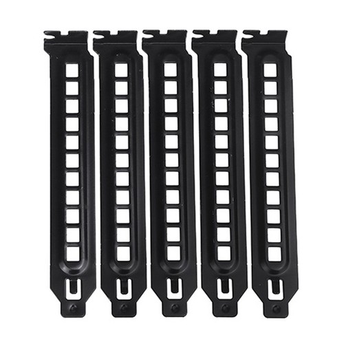 5Pcs PCI Slot Cover Dust Blanking Board Cooling Fan Dust Ventilation for1271