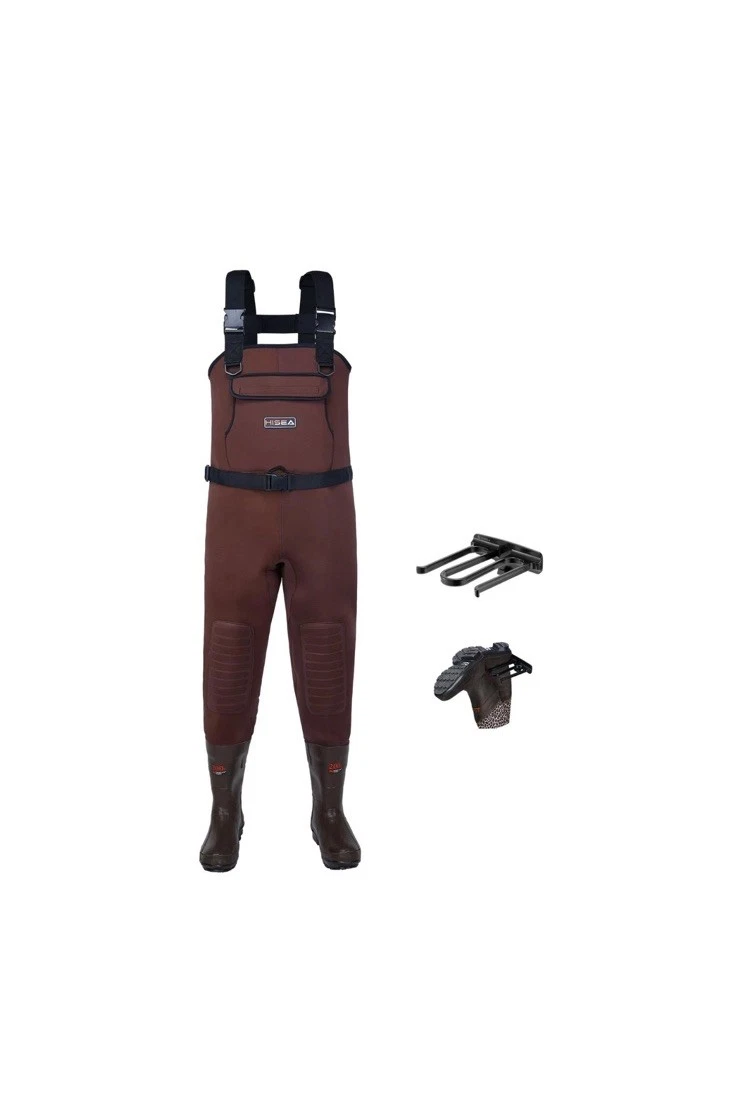 HISEA Neoprene Fishing Chest Waders Fishing & Hunting Wader, Size 6