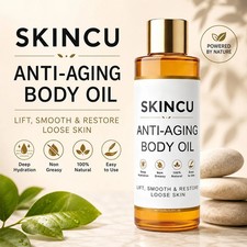 Skincu Anti-Aging Body Oil, Oil Skin Tightening, 100% Plant-Based Formula 100ml