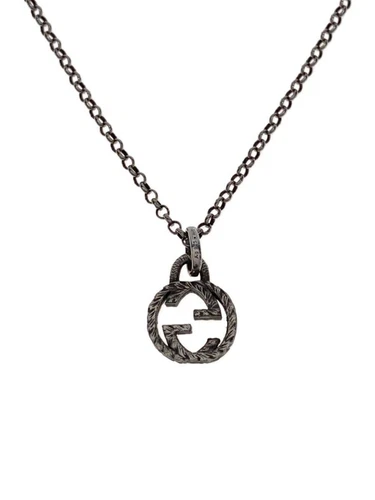 GUCCI SV925 Collana in argento con top da uomo usata