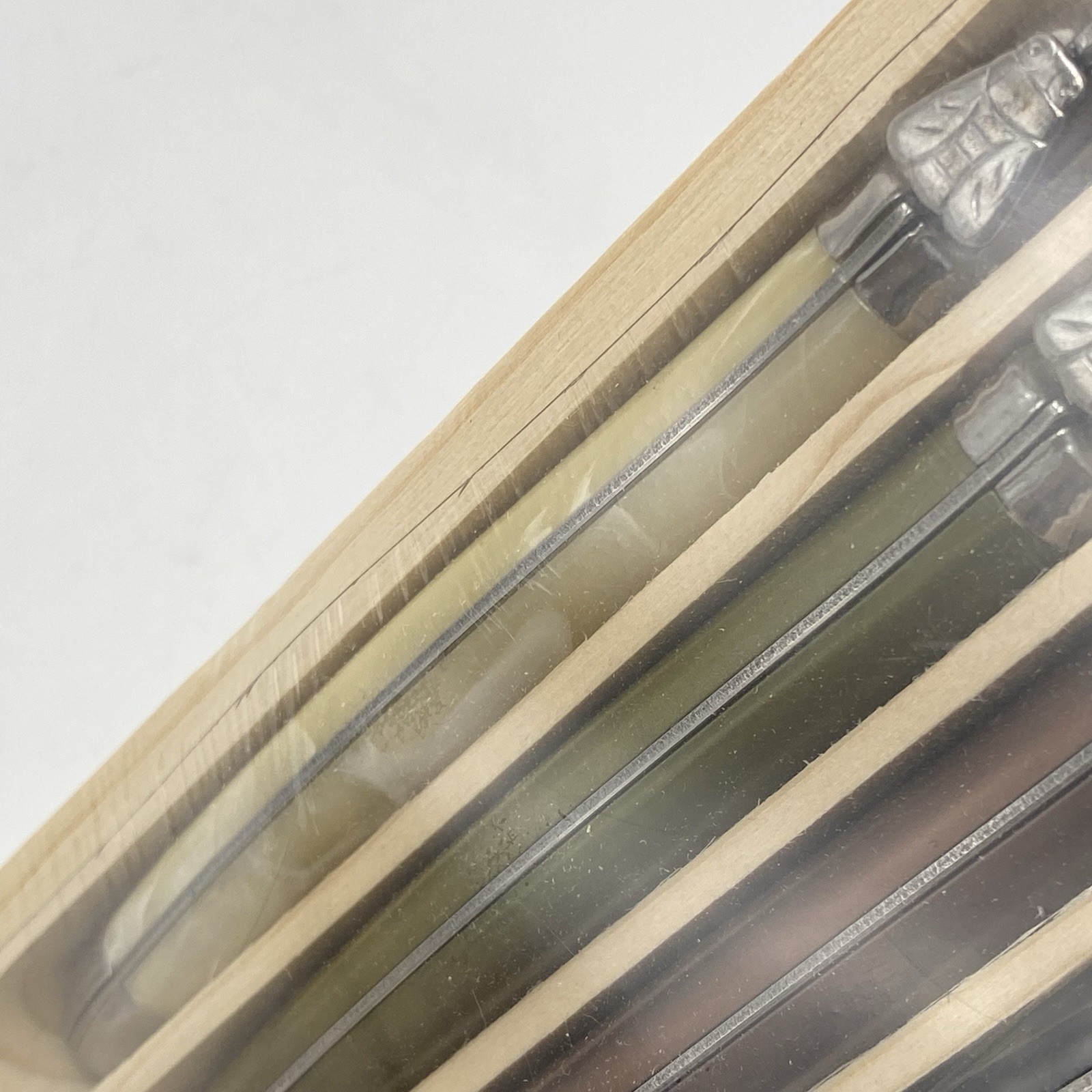 Jean Dubost Laguiole de table Steak Knives Set of 6 Multi-Color France.