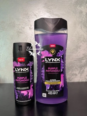 Lynx Purple Patchouli Deodorant Body Spray & Shower Gel Men’s Body Wash