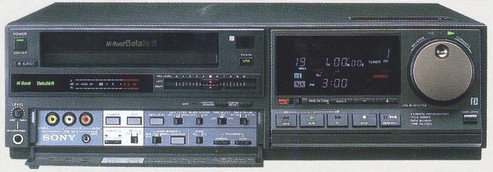 Sony SL-HF3000 Super High Band Beta VCR Video Cassette Recorder Betamax Deck - Image 1 of 1