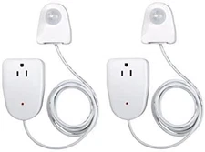 Plug in Motion Sensor Outlet Light Control, 2 Pack - Indoor Motion Sensor Device