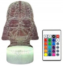 Darth Vader Helmet 3D LED Night Lamp, 16 Colours + Remote
