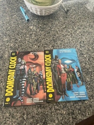 Doomsday Clock Part 1 & 2 Hardcover Set  Watchmen DC Comics Johns