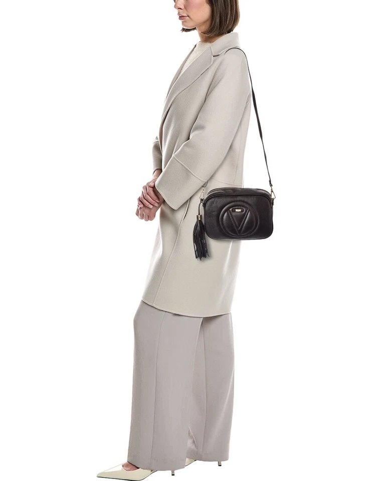 Bandolera de cuero negra Valentino By Mario Valentino Mia Signature para mujer Foto 4 de 4