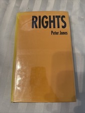 Rights by Peter Jones Hardcover with Dust Jacket VG/VG
