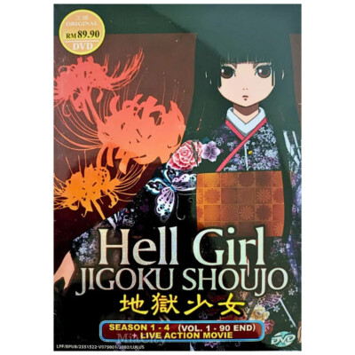 Anime DVD HELL GIRL Jigoku Shoujo Complete Series Season 1-4 (1-90