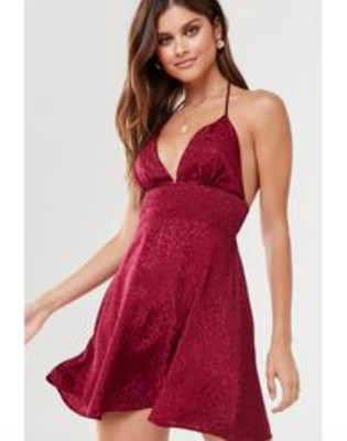 red cheetah print dress