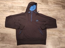 VTG 80 s NIKE BLUE TAG Quarter Zip Jacket hoodie hooded sweatshirt Size M
