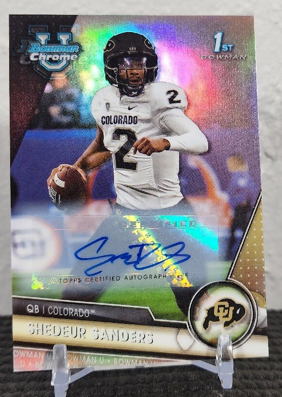 🔥 2023 Bowman Chrome University 1st Bowman Shedeur Sanders
