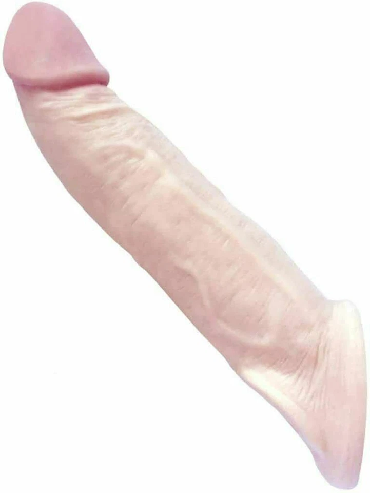 Guaina fallica indossabile prolunga per pene estensore manicotto con anello Foto 4 de 4