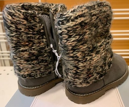Koala Kids R Us Rubber Sole Sweater Suede Boot Toddler Girls Sz 4 Grey NEW - Bild 2 von 2