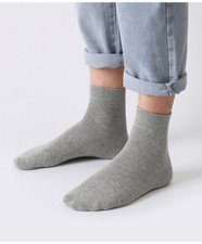 Men's socks autumn winter long tube thick warm solid color sports socks