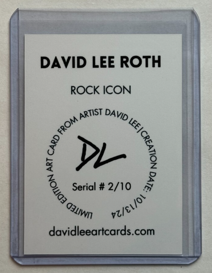 David Lee Roth Limited Edition Artist Signed 