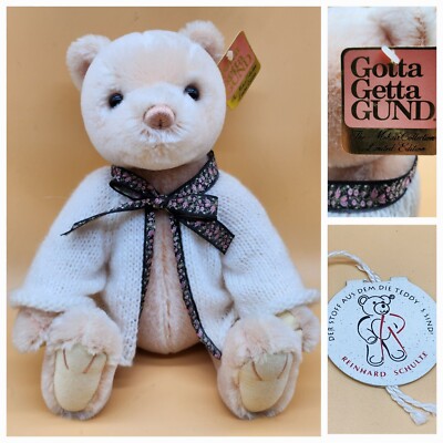 Vintage Gotta Getta Gund 237/400 Genuine Mohair Limited Edition Plush Teddy Bear