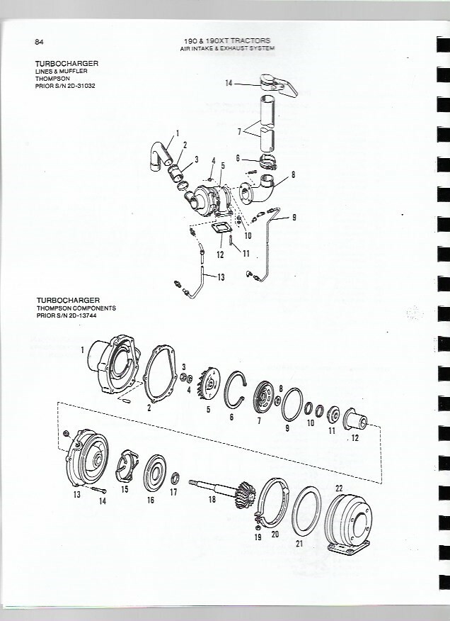 Allis Chalmers 190 190XT Tractor Parts Manual Catalog | eBay