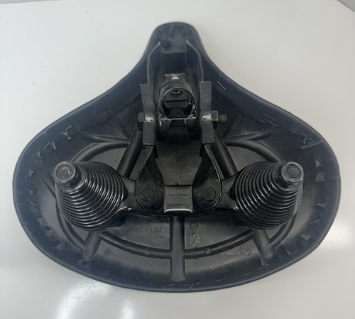 Black Schwinn Bike Seat Dual Coil Spring Cruiser Comfort Saddle - Picture 6 of 8